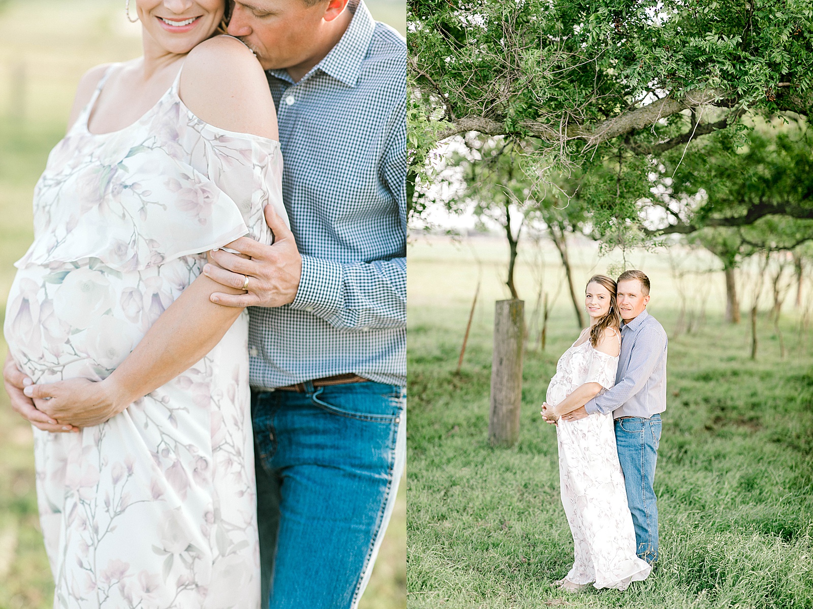oklahoma couple celebrates pregnancy with maternity photos on a farm in el reno oklahoma