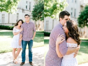 engagement photos at the university of oklahoma
