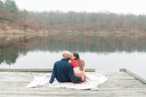 romantic lake proposal